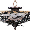 Maxim Three Light Semi-Flush Mount