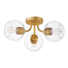 Maxim Three Light Semi-Flush Mount