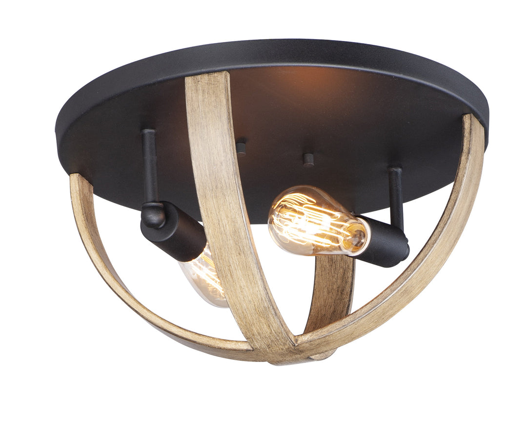 Maxim Two Light Flush Mount