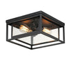 Maxim Two Light Outdoor Flush Mount