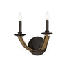 Maxim Two Light Wall Sconce