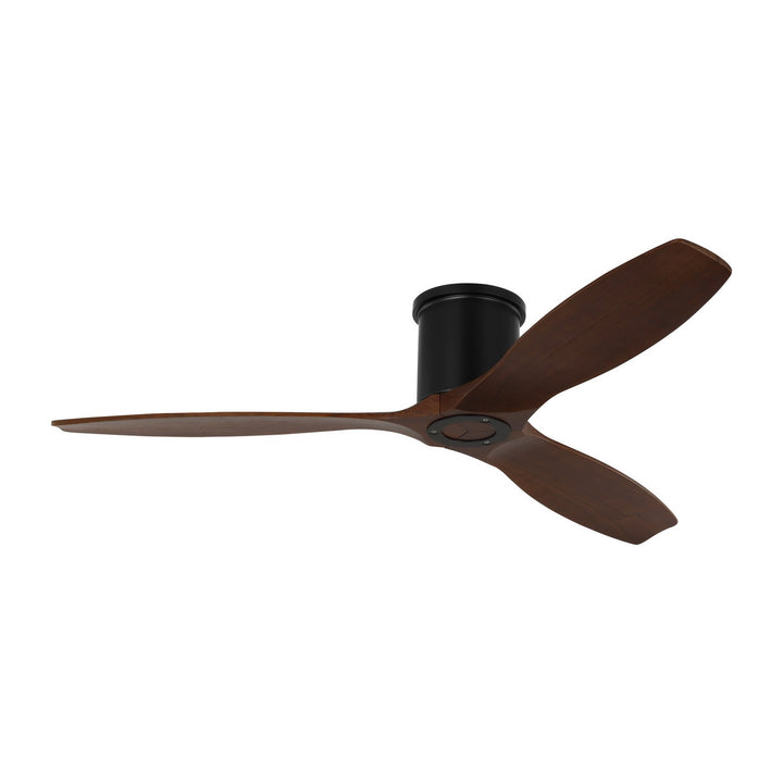 Visual Comfort Fan Collins 52" Smart Hugger DC Ceiling Fan with Carved Wooden Blades and Remote Control