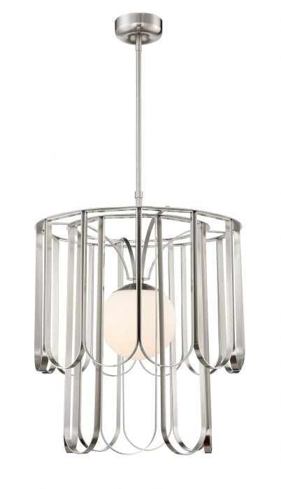 Melody One Light Pendant in Brushed Polished Nickel