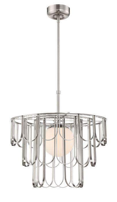 Melody One Light Pendant in Brushed Polished Nickel