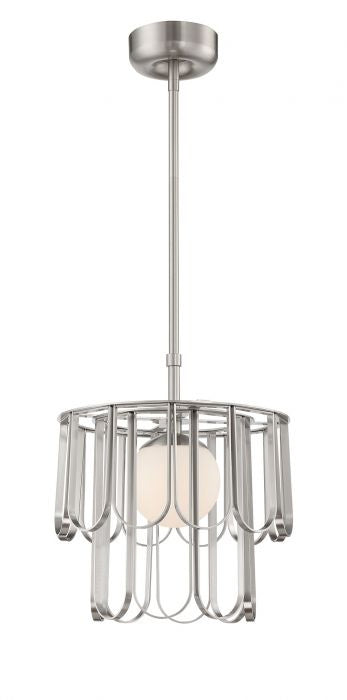 Melody One Light Pendant in Brushed Polished Nickel