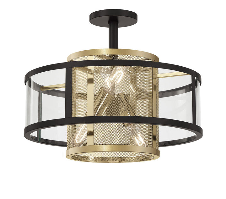 Metropolitan Four Light Convertible Semi Flush / Pendant