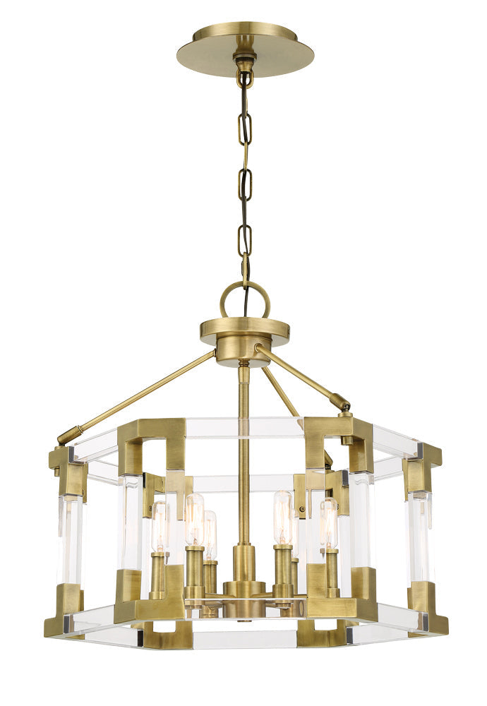 Metropolitan Six Light Convertible Semi Flush / Pendant