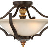 Metropolitan Three Light Semi Flush Mount