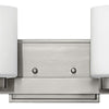Miley Two Light Bath in Brushed Nickel