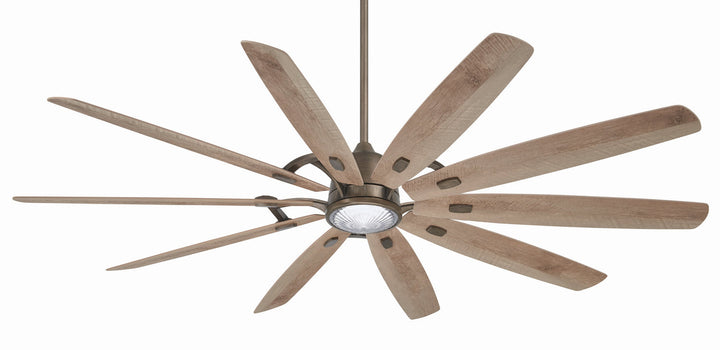 Minka Aire Barn H2O 84" DC Outdoor Ceiling Fan with 40W Dimmable LED Light and Remote Control