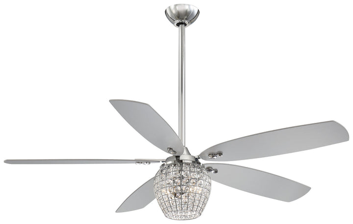 Minka Aire Bling 56" DC Ceiling Fan with Dimmable LED Light and 6 Speed Remote Control