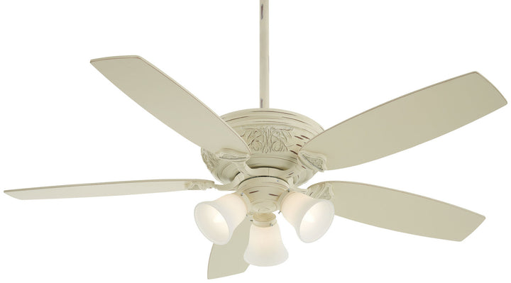 Minka Aire Classica 54" Gallery Edition Ceiling Fan in Provencal Blanc with LED and Remote Control