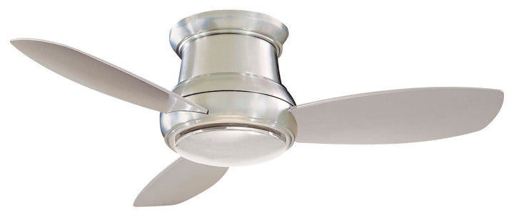 Minka Aire Concept II LED Flushmount Ceiling Fan with Dimmable 14W LED light and Handheld Remote Control