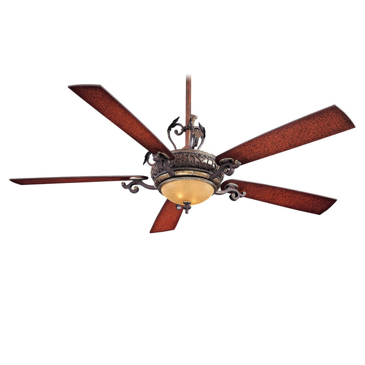 Minka Aire Napoli-II 68" DC Ceiling Fan in Sterling Walnut with 20W Dimmable LED Light and Remote Control