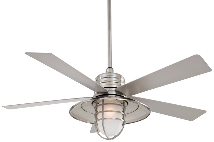 Minka Aire Rainman 54" Outdoor Ceiling Fan with LED Light and Wall Control