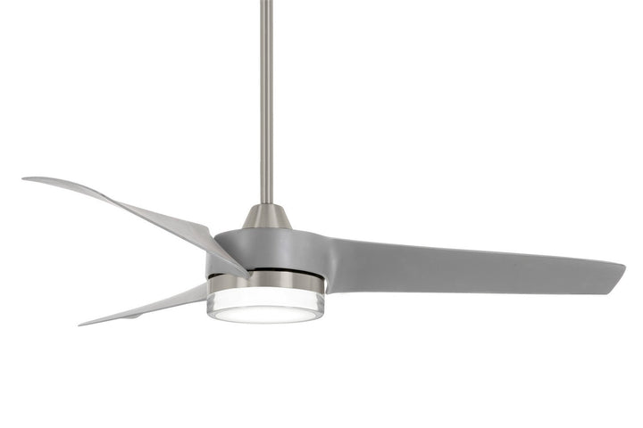 Minka Aire Veer 56" Ceiling Fan in with 16W LED Light and Remote Control