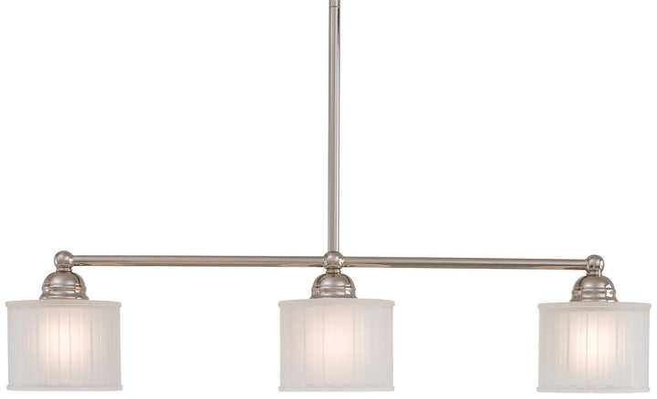 Minka Lavery 1730 Series Three Light Island Pendant in Polished Nickel