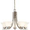 Minka Lavery Agilis Five Light Chandelier in Brushed Nickel