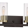 Minka Lavery Ainsley Court Four Light Bath in Aged Kinston Bronze with Brushed Brass