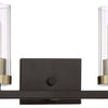 Minka Lavery Ainsley Court Two Light Bath in Aged Kinston Bronze with Brushed Brass