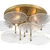 Minka Lavery Artze Four Light Flush Mount in Soft Brass