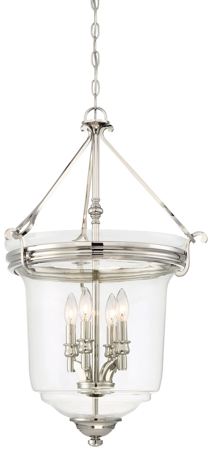 Minka Lavery Audreys Point Four Light Pendant (Convertible To Semi Flush) in Polished Nickel