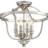 Minka Lavery Audreys Point Four Light Semi Flush Mount in Polished Nickel