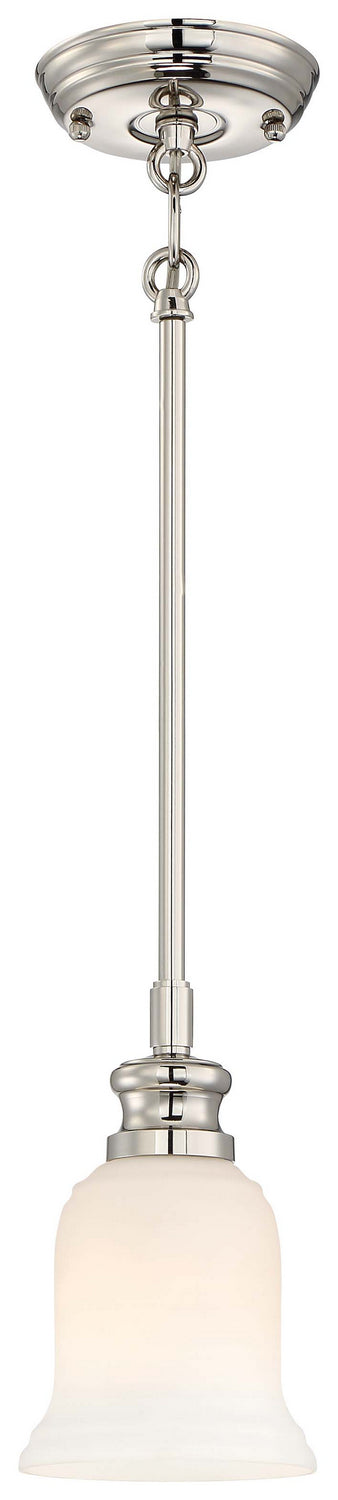 Minka Lavery Audreys Point One Light Mini Pendant in Polished Nickel