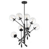 Minka Lavery Auresa Eight Light Pendant in Coal