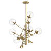Minka Lavery Auresa Eight Light Pendant in Soft Brass