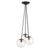 Minka Lavery Auresa Three Light Pendant in Coal