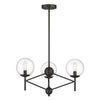 Minka Lavery Auresa Three Light Pendant in Coal