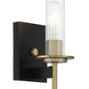 Minka Lavery Baldwin Park One Light Bath in Coal And Soft Brass