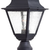 Minka Lavery Bay Hill One Light Post Mount in Coal