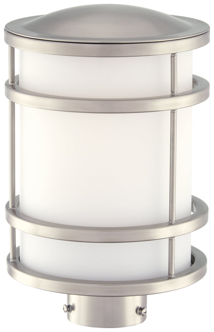 Minka Lavery Bay View One Light Post Mount in Brushed Stainless Steel