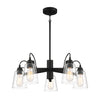 Minka Lavery Beckonridge Five Light Chandelier in Coal