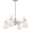 Minka Lavery Beckonridge Four Light Chandelier in Brushed Nickel