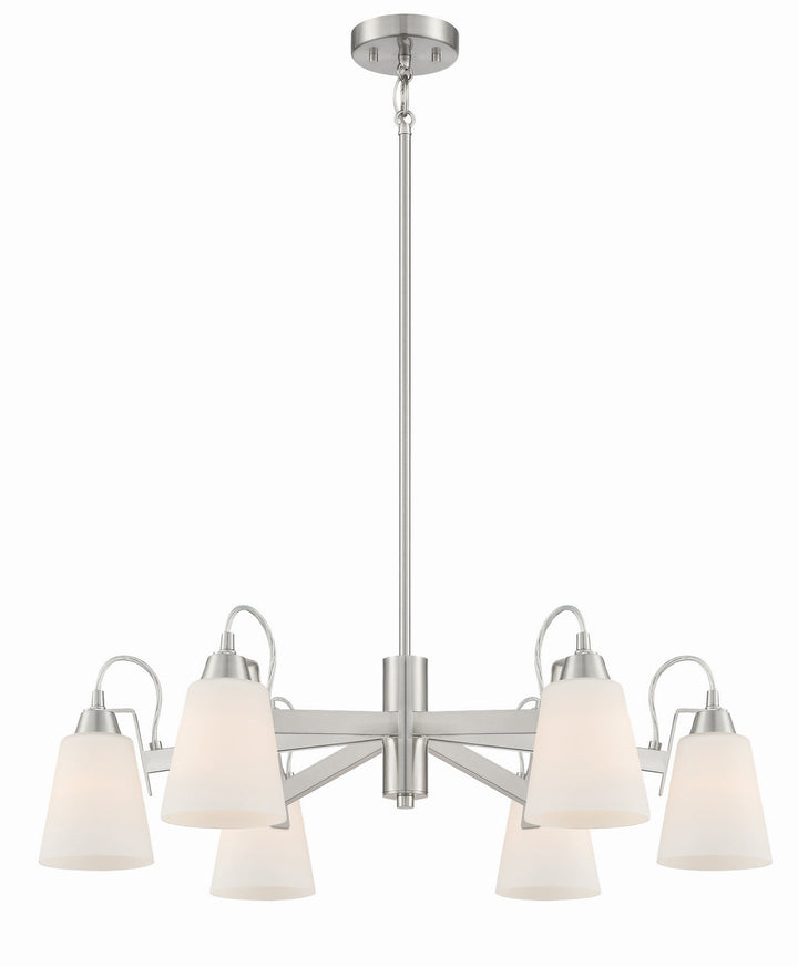 Minka Lavery Beckonridge Six Light Chandelier in Brushed Nickel