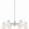 Minka Lavery Beckonridge Six Light Chandelier in Brushed Nickel