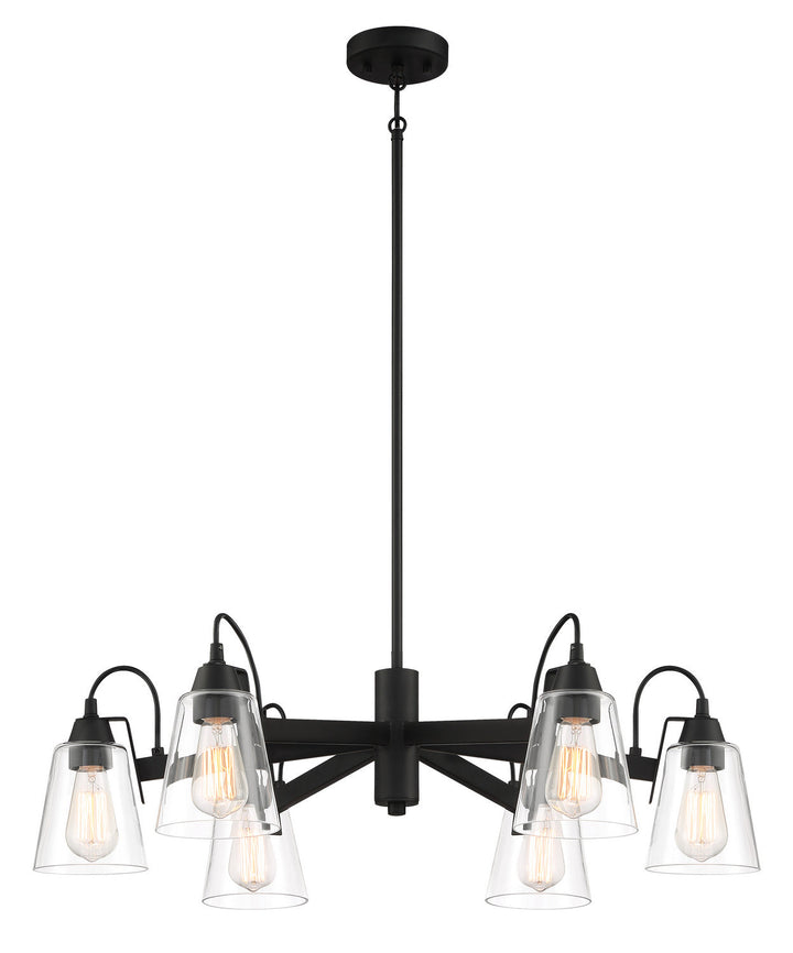 Minka Lavery Beckonridge Six Light Chandelier in Coal