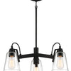 Minka Lavery Beckonridge Three Light Chandelier in Coal