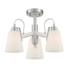 Minka Lavery Beckonridge Three Light Semi Flush Mount in Brushed Nickel