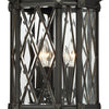 Minka Lavery Bexley Manor Four Light Post Mount in Coal with Gold Highlightsights