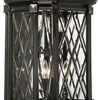 Minka Lavery Bexley Manor Six Light Outdoor Wall Mount in Coal with Gold Highlights