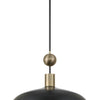 Minka Lavery Biloxi One Light Pendant in Coal And Weathered Antique Bra
