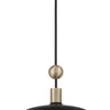 Minka Lavery Biloxi One Light Pendant in Coal And Weathered Antique Bra