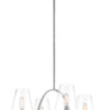 Minka Lavery Birnamwood Four Light Convetible Chandelier / Semi Flush in Koa Wood with Pewter