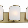 Minka Lavery Bishop Crossing Bath Three Light Bath in Soft Brass