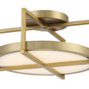 Minka Lavery Boada LED Semi Flush Mount in Soft Brass