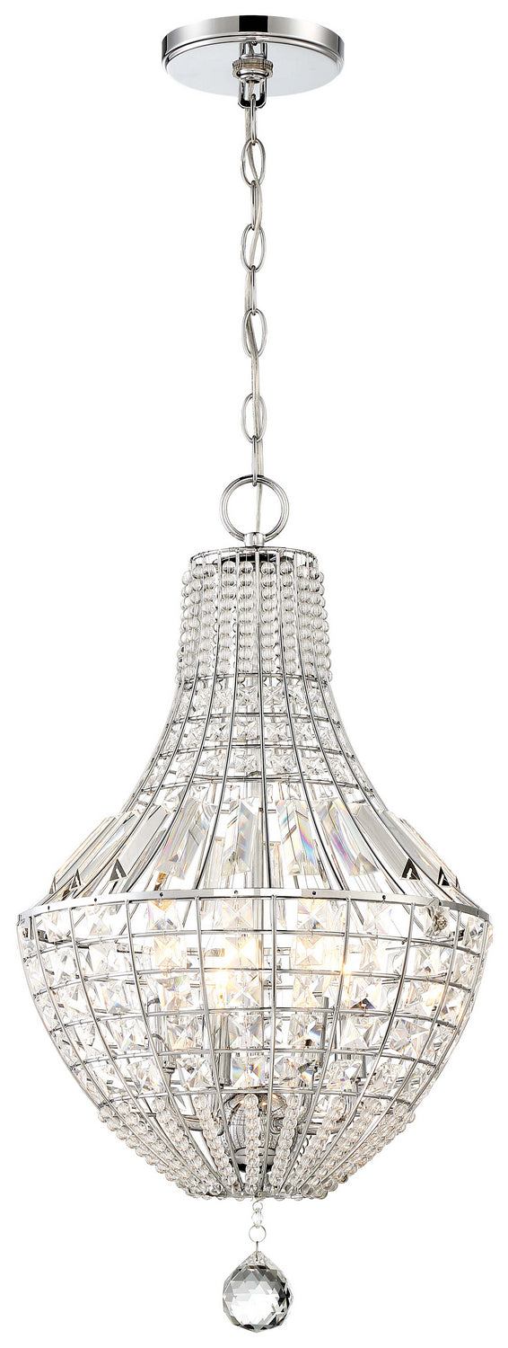 Minka Lavery Braiden Four Light Pendant in Chrome